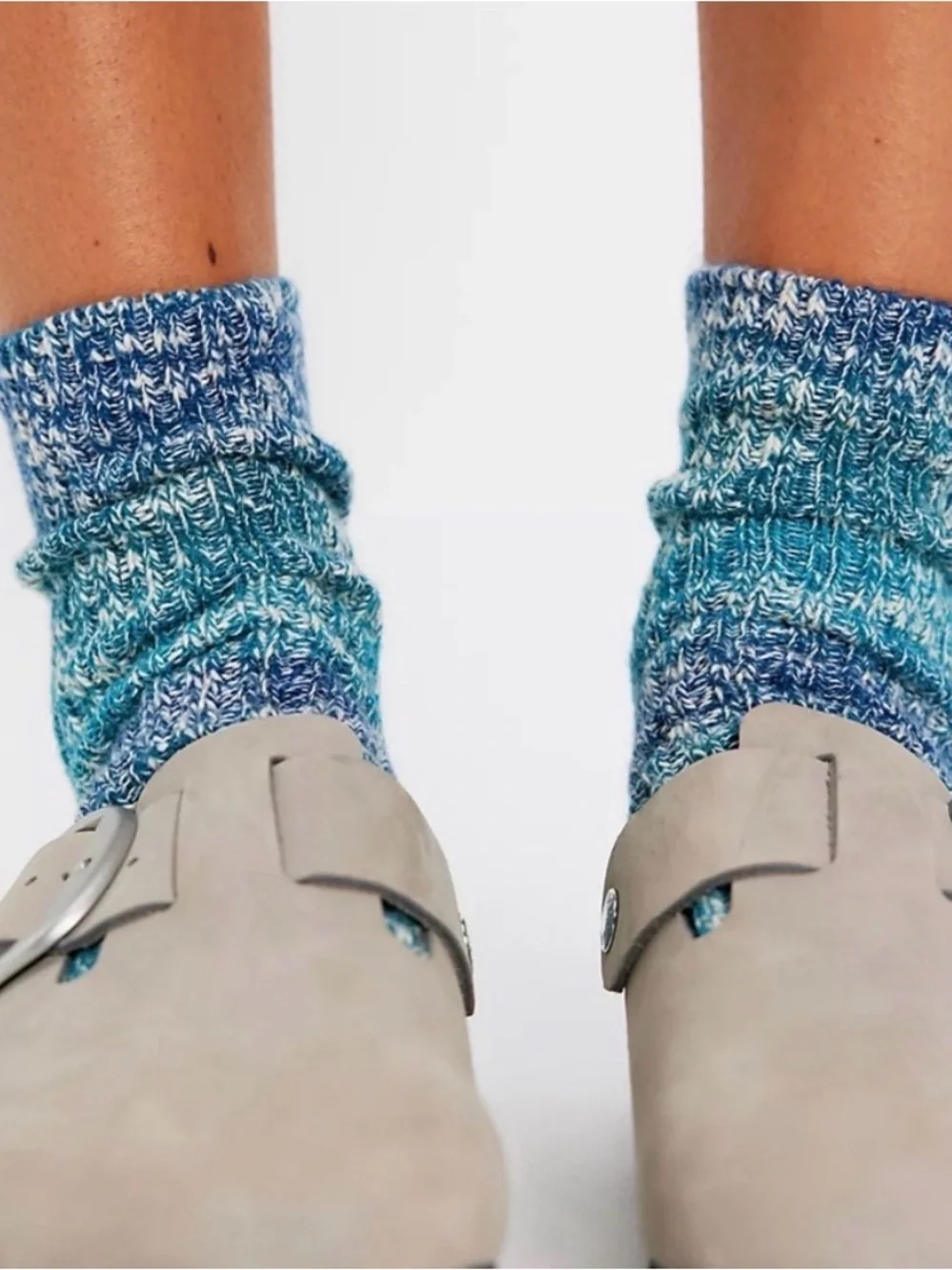 Free People Super Space Ankle Socks. NWT. Blue